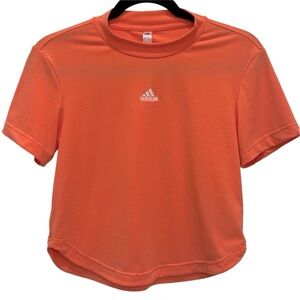 Adidas orange cropped t-shirt. Women’s XS